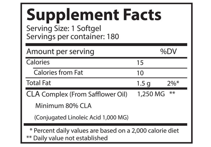 CLA 1250mg Supplement