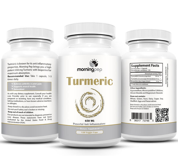 Turmeric Curcumin 650mg Supplement